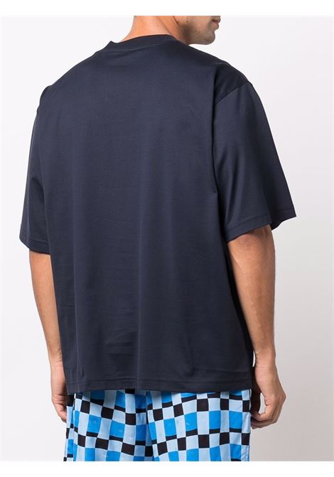 logo t-shirt man navy MARNI | HUMU0223P1 USCS87LOB99